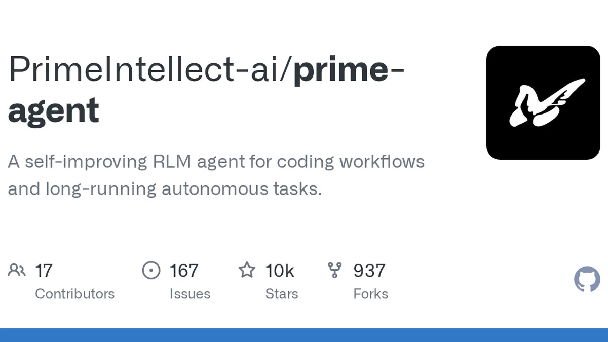 A self-improving RLM agent for coding workflows and long-running autonomous tasks. - PrimeIntellect-ai/prime-agent