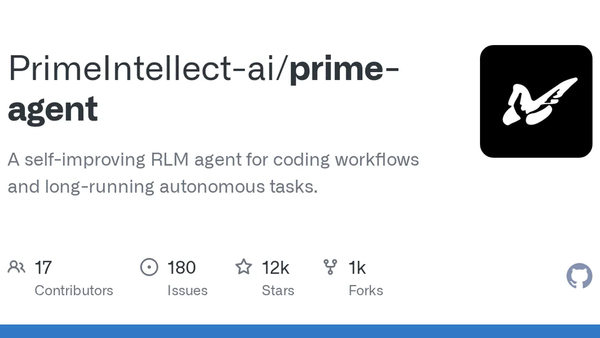 A self-improving RLM agent for coding workflows and long-running autonomous tasks. - PrimeIntellect-ai/prime-agent