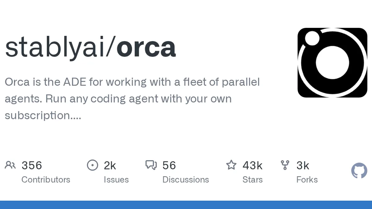 Orca is the ADE for working with a fleet of parallel agents. Run any coding agent with your own subscription. Available on desktop, mobile and VPS. - stablyai/orca