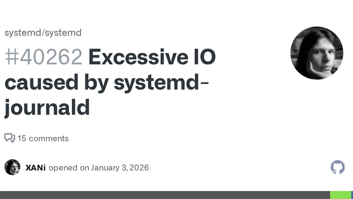 systemd version the issue has been seen with 257.9 Used distribution Debian 13 Linux kernel version used 6.12.57+deb13-amd64 Component systemd-journald Expected behaviour you didn't see Log writes ...