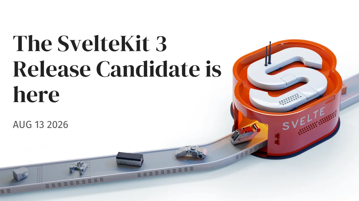 The SvelteKit 3 Release Candidate is here