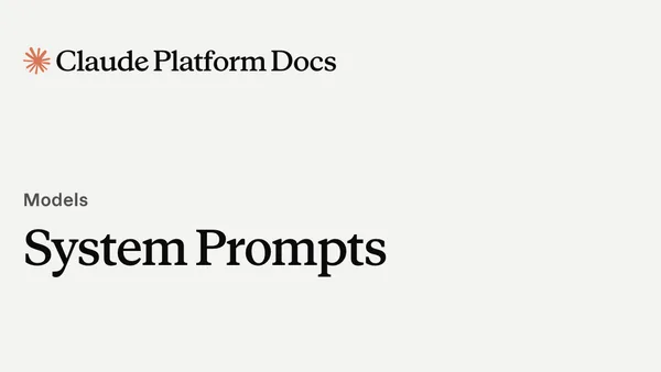 System Prompts