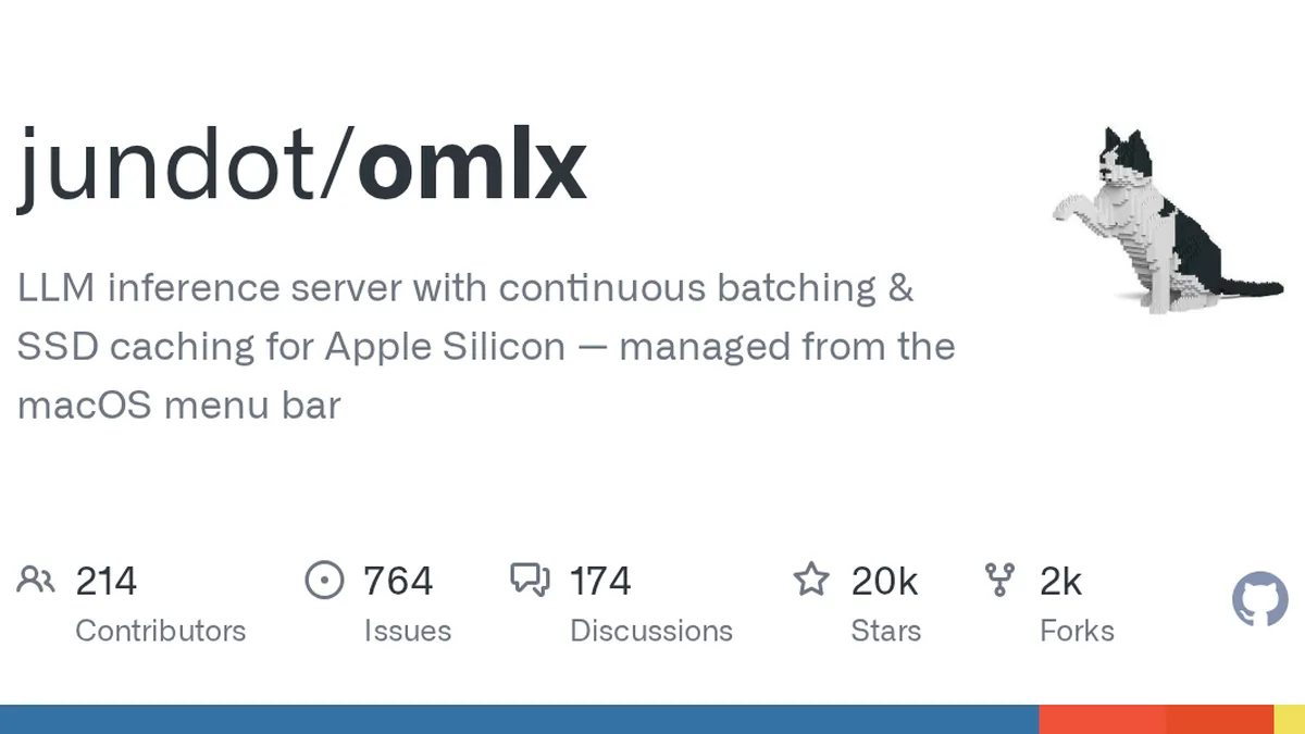 LLM inference server with continuous batching & SSD caching for Apple Silicon — managed from the macOS menu bar - jundot/omlx