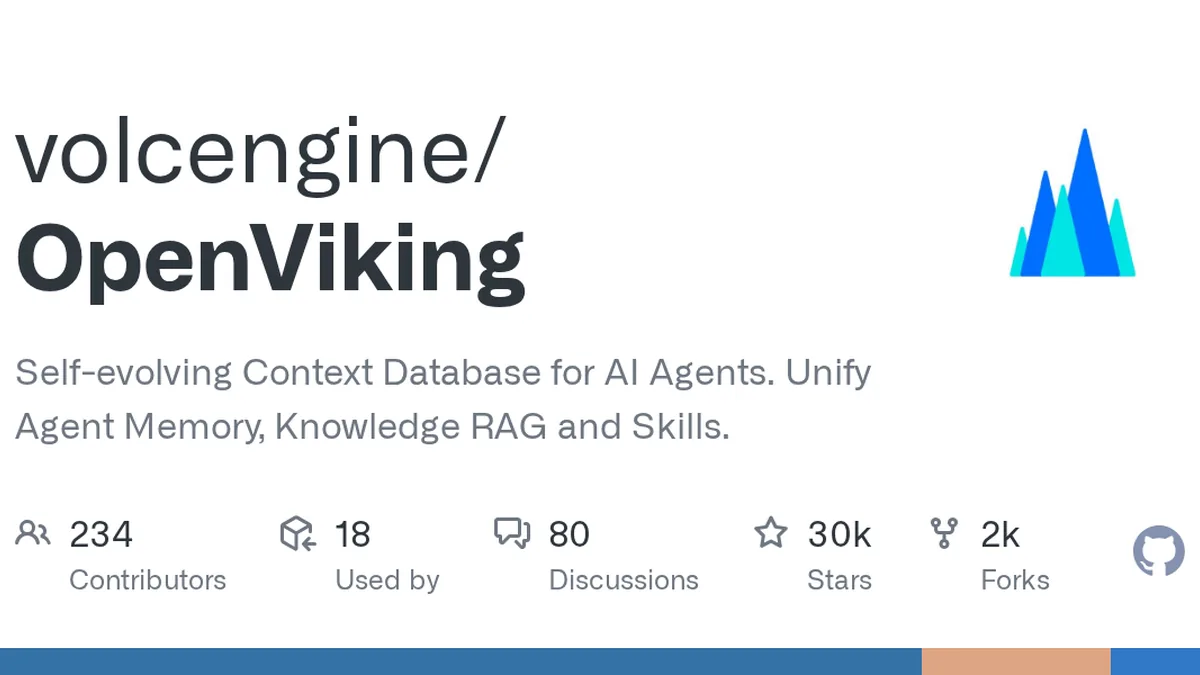 Self-evolving Context Database for AI Agents. Unify Agent Memory, Knowledge RAG and Skills. - volcengine/OpenViking