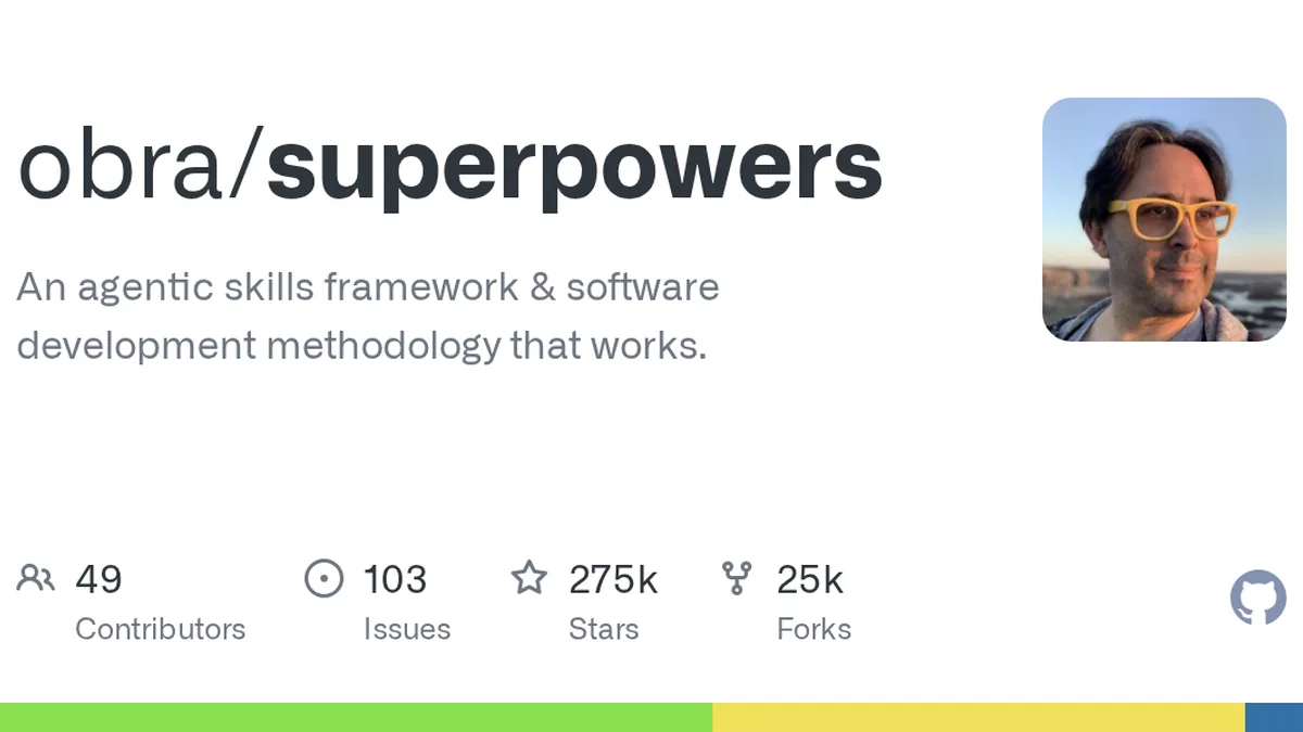 An agentic skills framework & software development methodology that works. - obra/superpowers