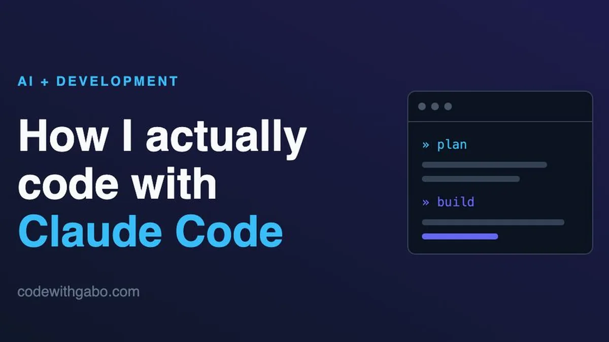 How I Actually Code with Claude Code: My Real Workflow on a Real Project