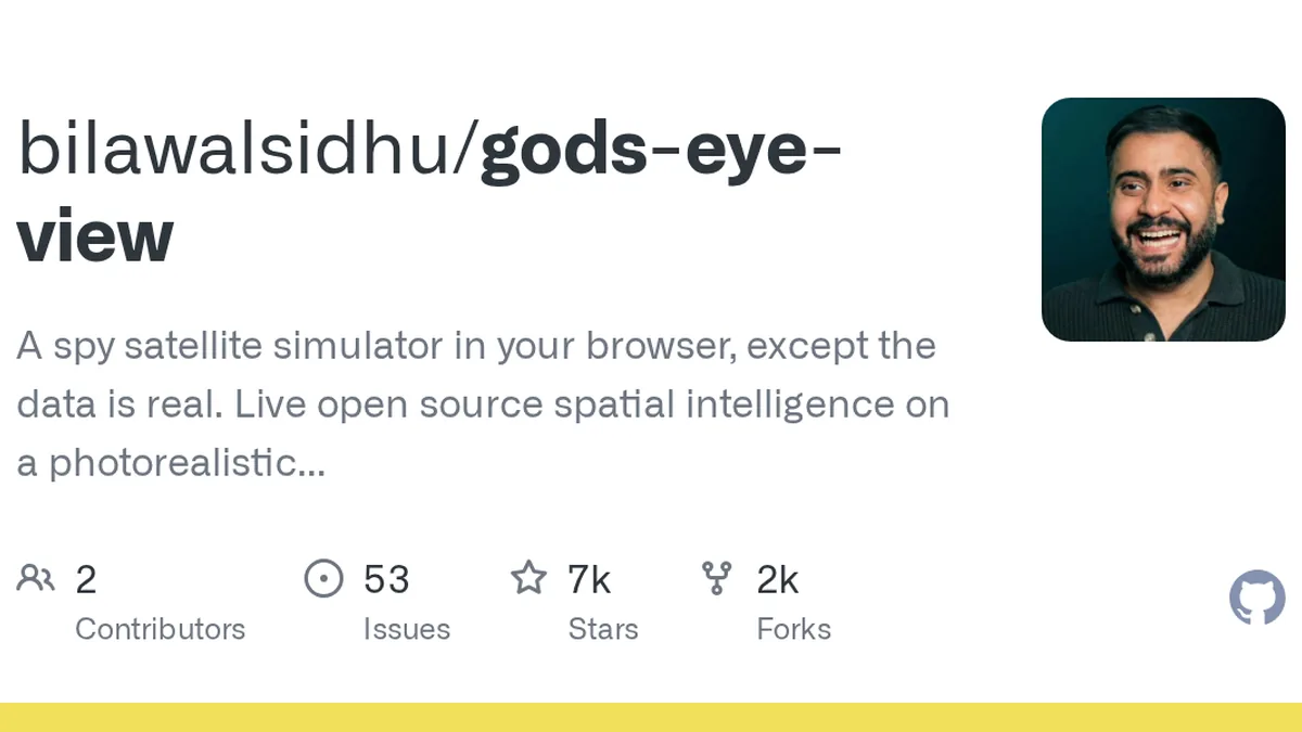 A spy satellite simulator in your browser, except the data is real. Live open source spatial intelligence on a photorealistic 3D globe. - bilawalsidhu/gods-eye-view