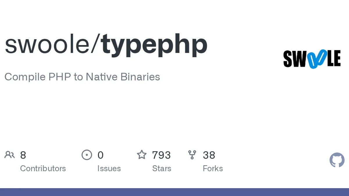 Compile PHP to Native Binaries. Contribute to swoole/typephp development by creating an account on GitHub.
