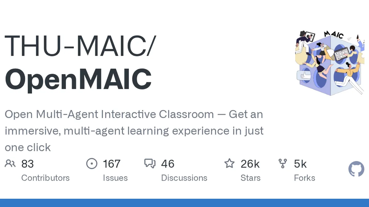 Open Multi-Agent Interactive Classroom — Get an immersive, multi-agent learning experience in just one click - THU-MAIC/OpenMAIC