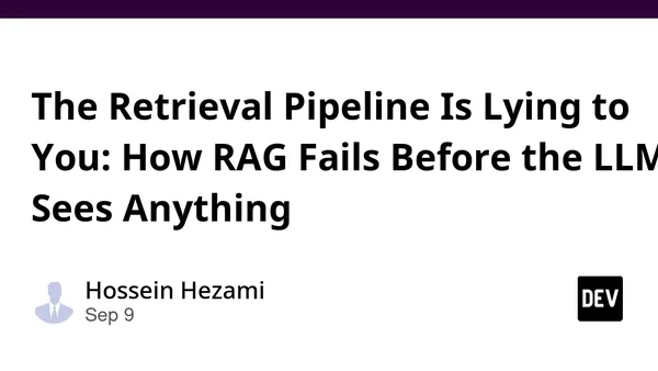 The Retrieval Pipeline Is Lying to You: How RAG Fails Before the LLM Sees Anything