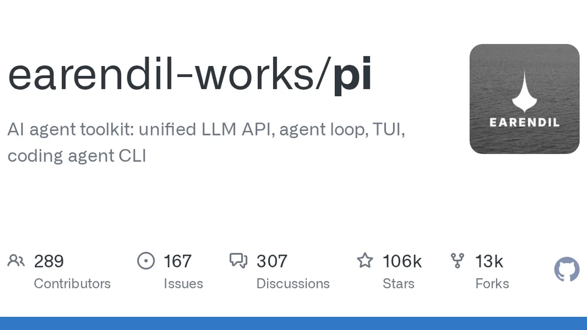 AI agent toolkit: unified LLM API, agent loop, TUI, coding agent CLI - earendil-works/pi