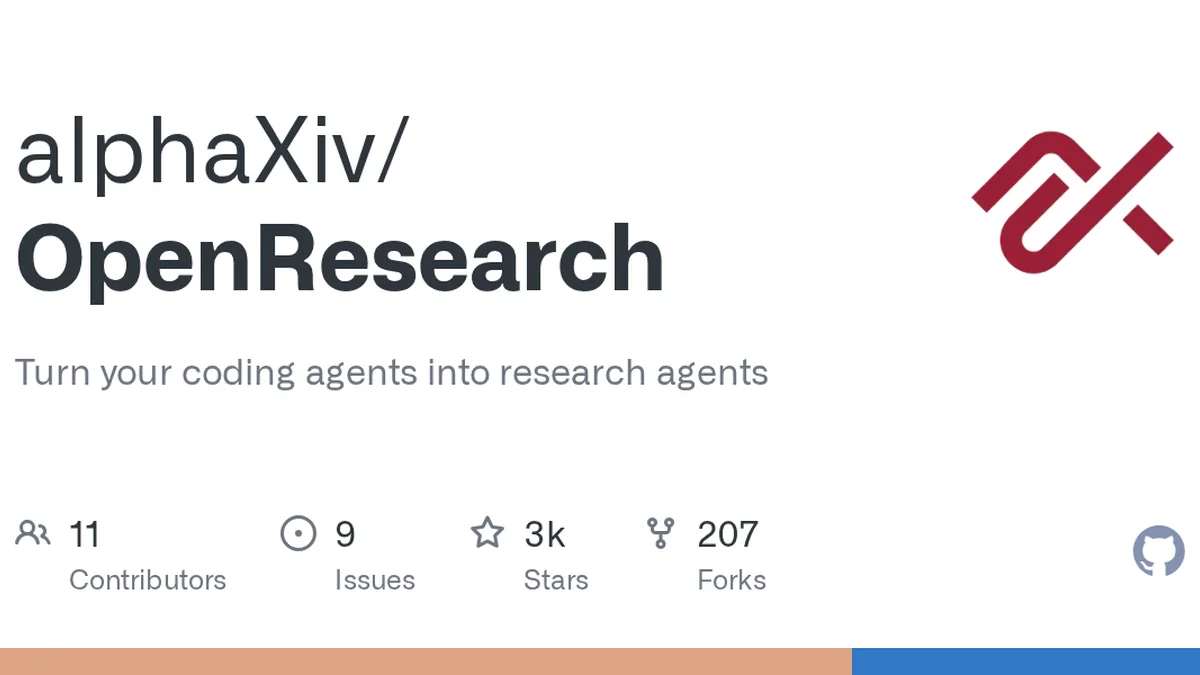 Turn your coding agents into research agents. Contribute to alphaXiv/OpenResearch development by creating an account on GitHub.