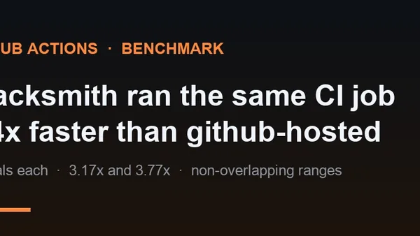 Blacksmith's GitHub Actions runners finished the same job 3 to 4 times faster than GitHub hosted Actions, across 10 trials
