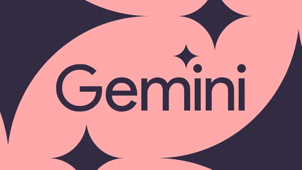 Vector illustration of the Google Gemini logo