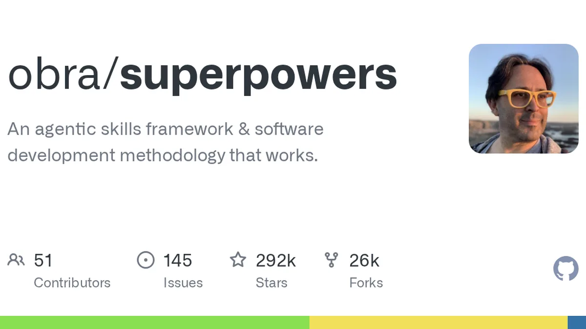 An agentic skills framework & software development methodology that works. - obra/superpowers