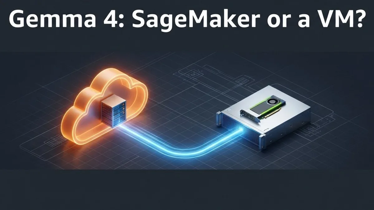 Gemma 4 on Amazon SageMaker or a VM? The Same Model Server at 1.40x the Price