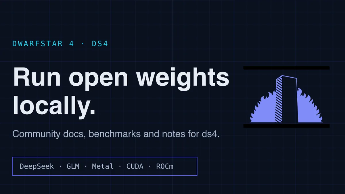 DwarfStar 4 logo and local inference project card