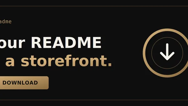 Your GitHub README Isn't a Profile. It's a Storefront. (Here Are the 5 Rules I Used