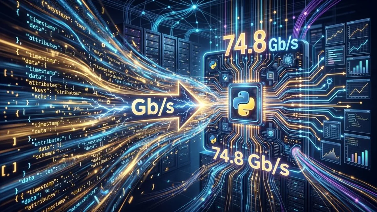 Parsing JSON at tens of gigabytes per second… in Python