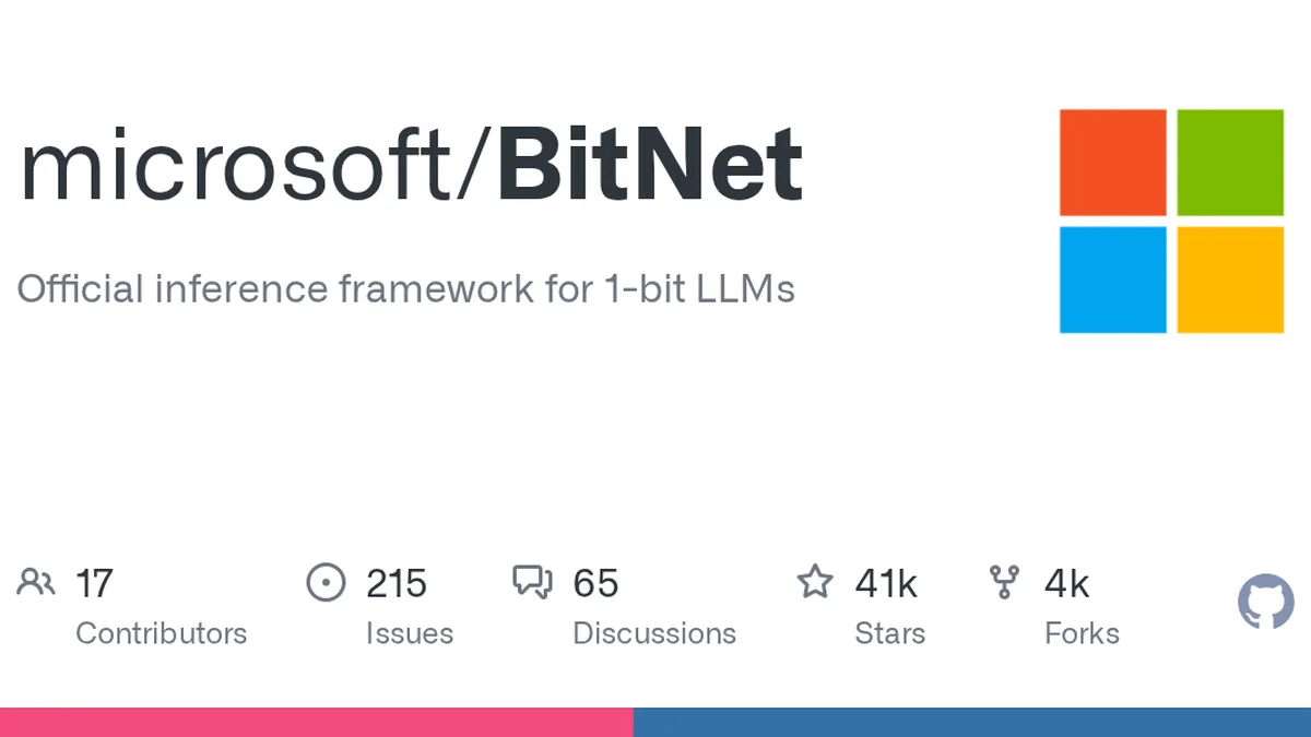 Official inference framework for 1-bit LLMs. Contribute to microsoft/BitNet development by creating an account on GitHub.
