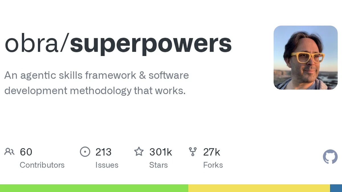 An agentic skills framework & software development methodology that works. - obra/superpowers