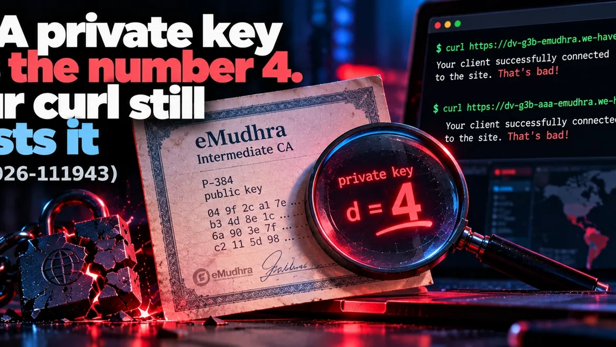 A CA private key was the number 4. Your curl still trusts it (CVE-2026-111943)