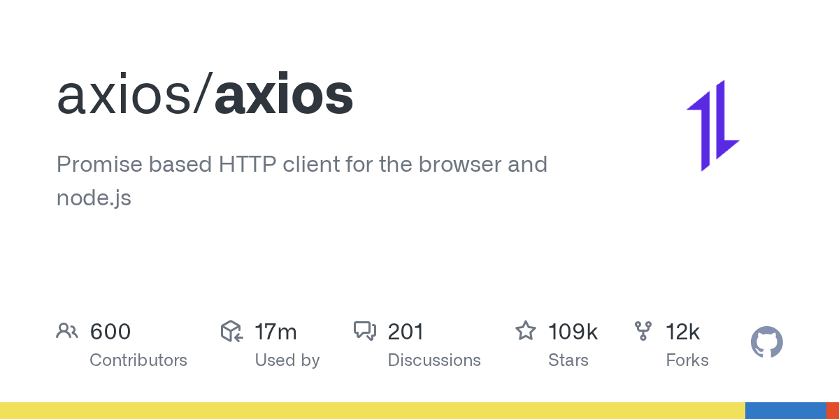 Promise based HTTP client for the browser and node.js - axios/axios