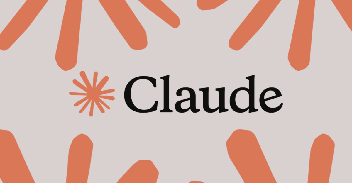 The Claude logo on a beige background.