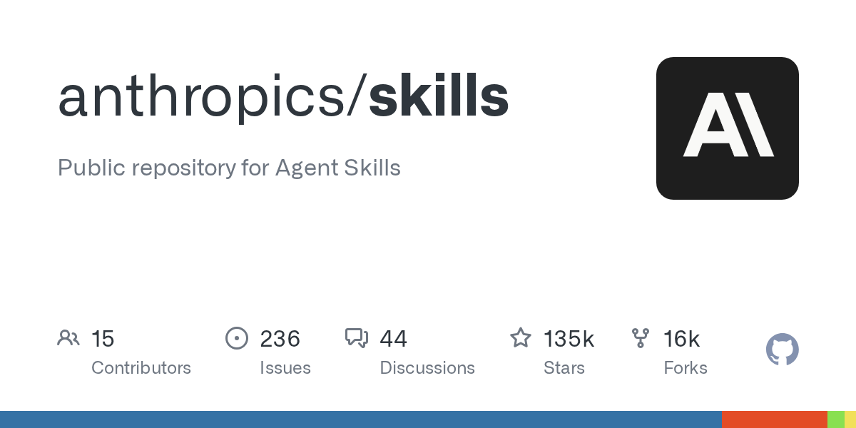 Public repository for Agent Skills. Contribute to anthropics/skills development by creating an account on GitHub.