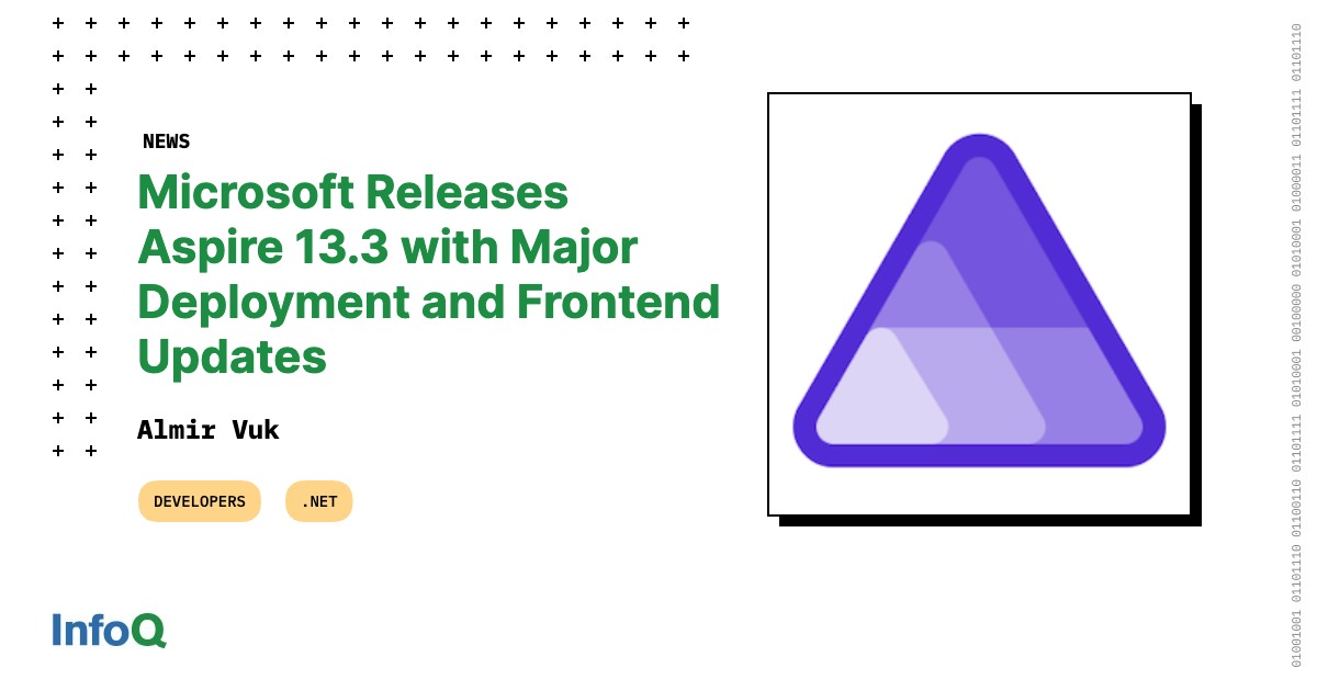 Microsoft Releases Aspire 13.3 with Major Deployment and Frontend Updates