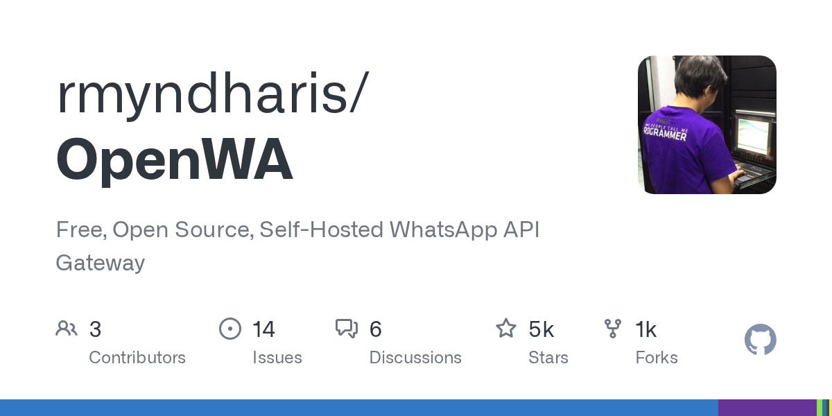Free, Open Source, Self-Hosted WhatsApp API Gateway - rmyndharis/OpenWA