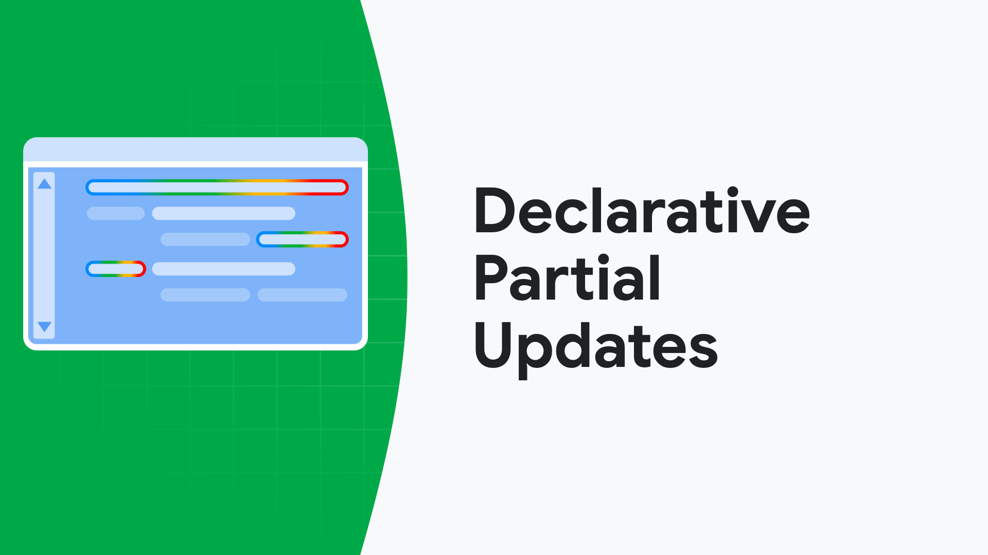 Declarative partial updates